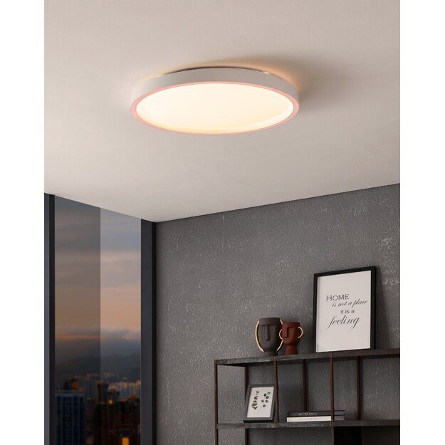 EGLO - Montemorelos-Z loft lamp white w/crystal effect Ø57 - RGB + TW - Zigbee, Bluetooth