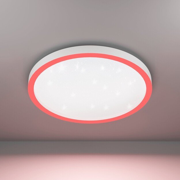 EGLO - Montemorelos-Z loft lamp white w/crystal effect Ø57 - RGB + TW - Zigbee, Bluetooth