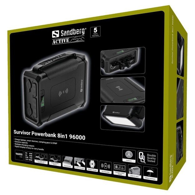 Sandberg - Survivor Powerbank 8in1 96.000 mAh