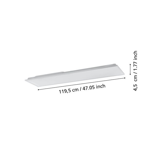 EGLO - Herrora-Z ceiling lamp white 120x30 - TW - Zigbee, Bluetooth