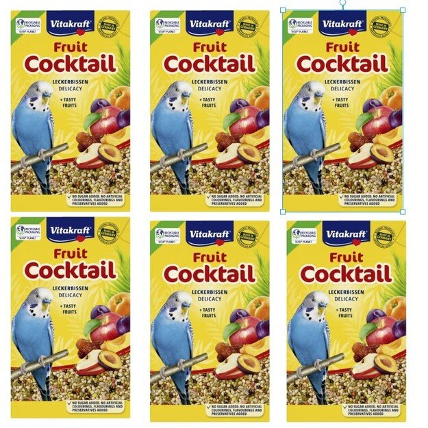 Vitakraft - 6 x Fruit Cocktail for budgies