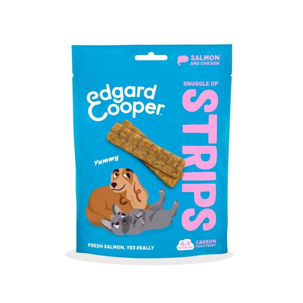 Edgard Cooper - Snuggle Up Dog Strips - Salmon - 75g