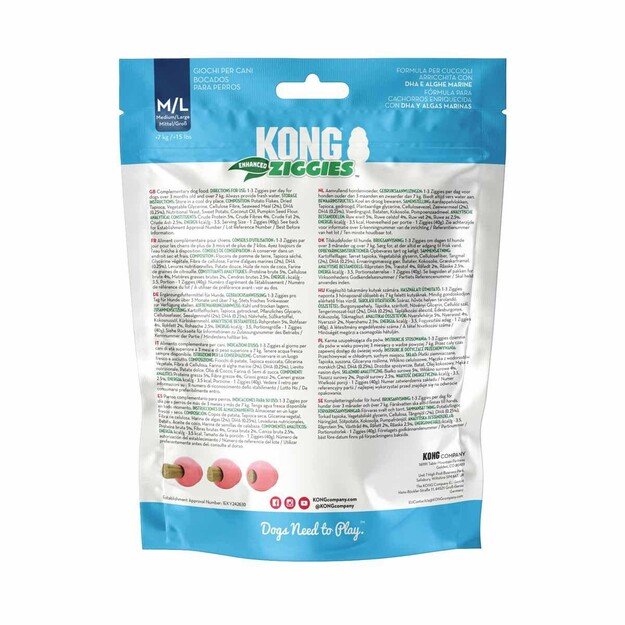 KONG -  Ziggies Enhanced Puppy M/L 227G (634.7442)