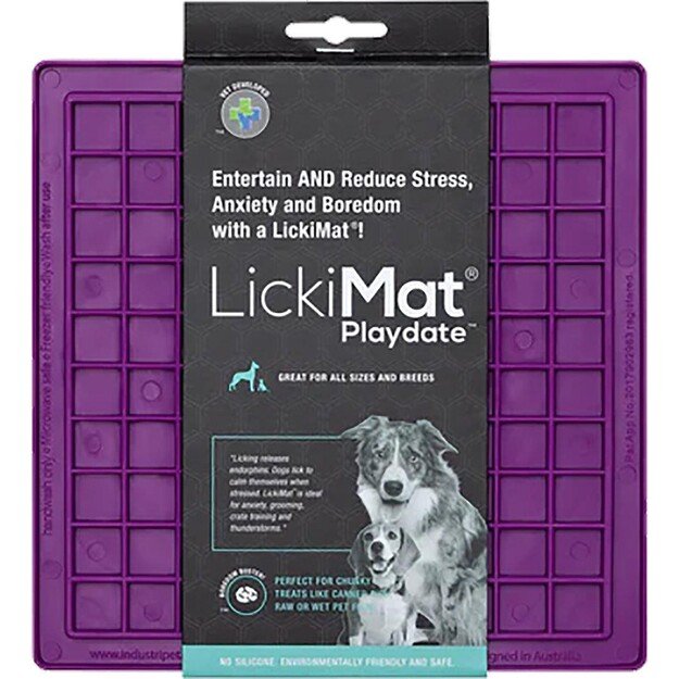 LICKI MAT - Dog Bowl Playdate Purple 20X20Cm - (645.5336)