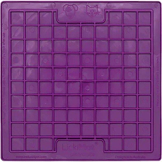 LICKI MAT - Dog Bowl Playdate Purple 20X20Cm - (645.5336)