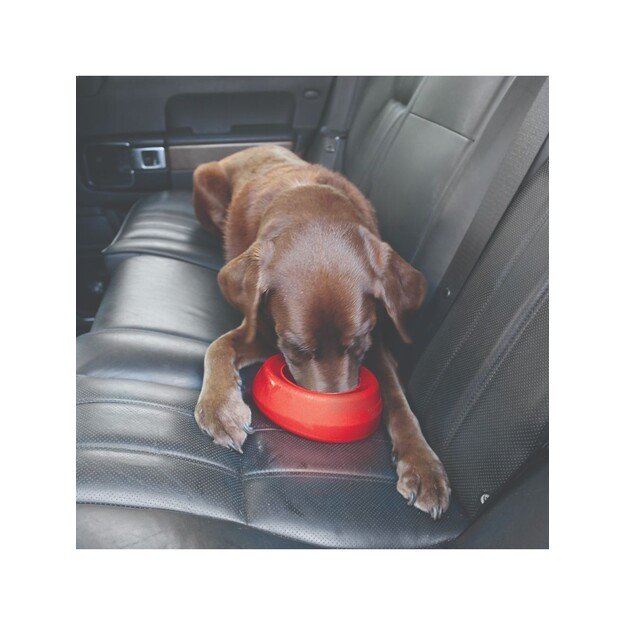 Kurgo - Splash Free Wander Dog Water Bowl, Red - (81001381063)