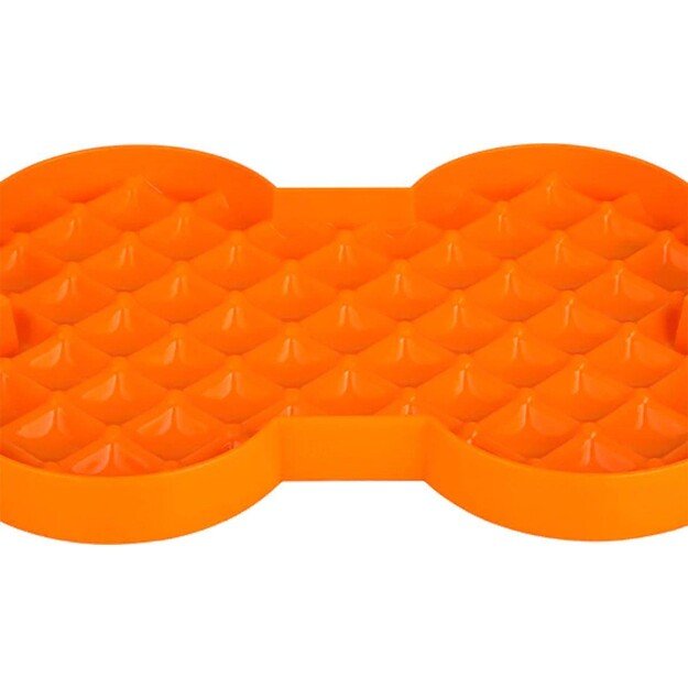 LICKIMAT - Dog Lick mat Slow Feeder Plate Orange 35X26X3Cm - (645.5400)