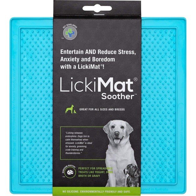 LICKI MAT - Dog Bowl Soother Light Blue 20X20Cm - (645.5344)