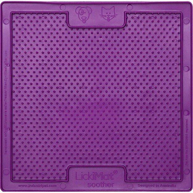 LICKIMAT - Cat Soother Purple 20X20Cm - (785.5344)