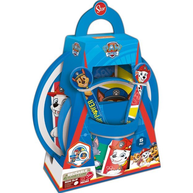 Stor - Non Slip Lunch Set - Paw Patrol (088808705-74681)