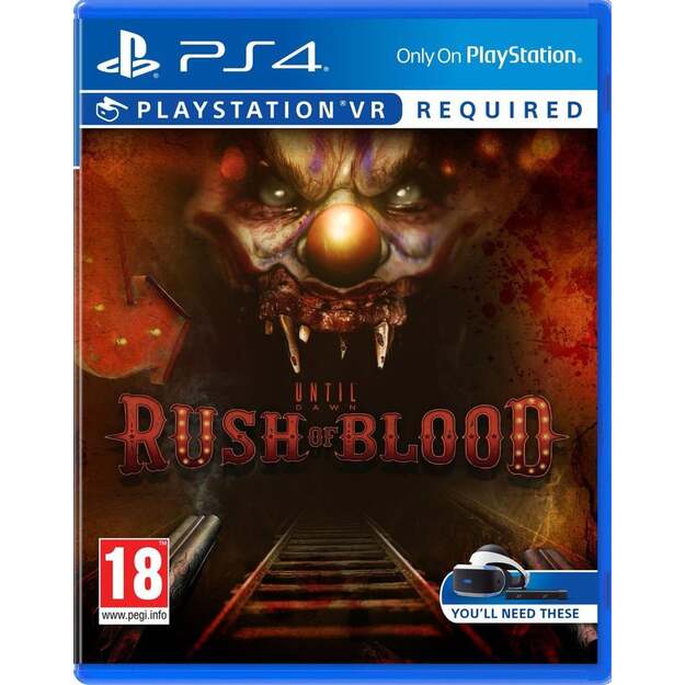 Until Dawn: Rush of Blood (UK) (VR)
      
        - PlayStation 4