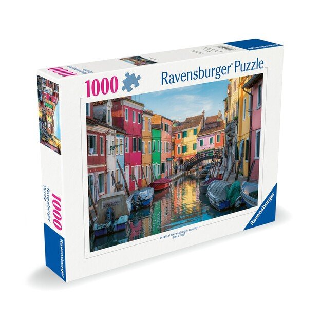 Ravensburger - Puzzle Burano Canal, Venice 1000p (12000623)