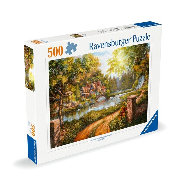 Ravensburger - Puzzle Cottage By The River 500p (12000218)