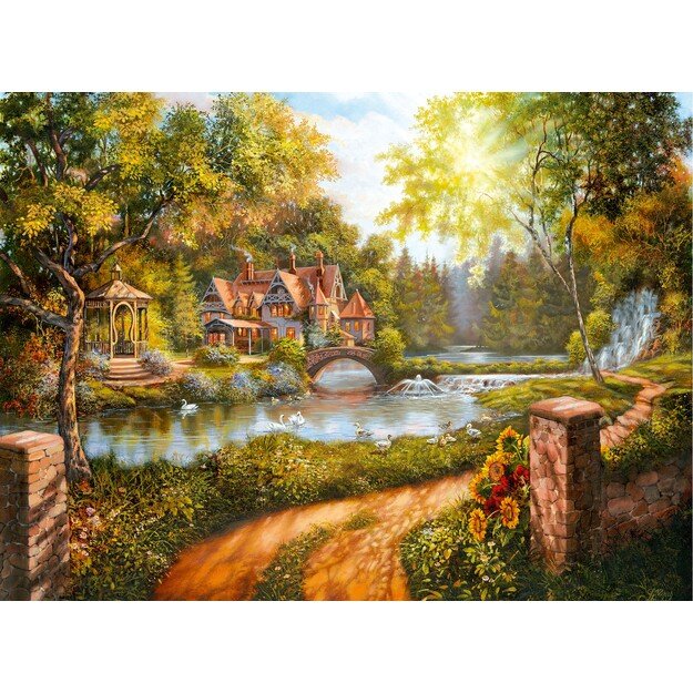Ravensburger - Puzzle Cottage By The River 500p (12000218)