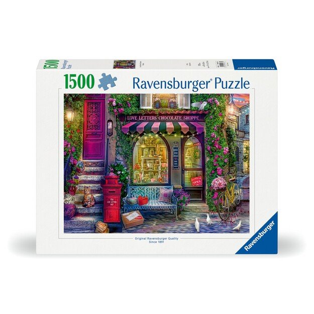 Ravensburger - Puzzle Love Letters Chocolate Shop 1500p (12000737)