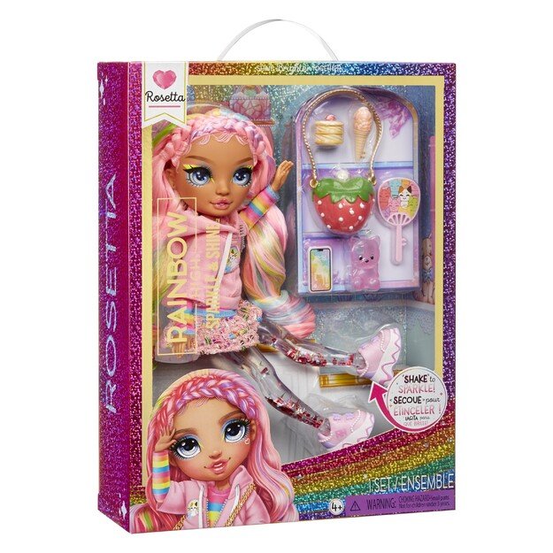 Rainbow High - Sparkle & Shine Fashion Dolls- ROSETTA (Pink) (427780)