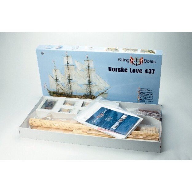 Billing Boats - Norske Løve 1:75 - Wooden hull - (428326)