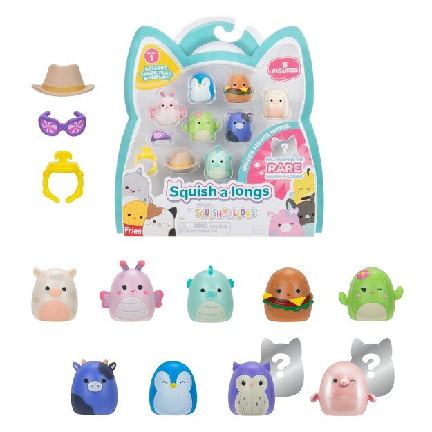 Squishalongs - 2,5 cm 8 Pack Asst (2420121)