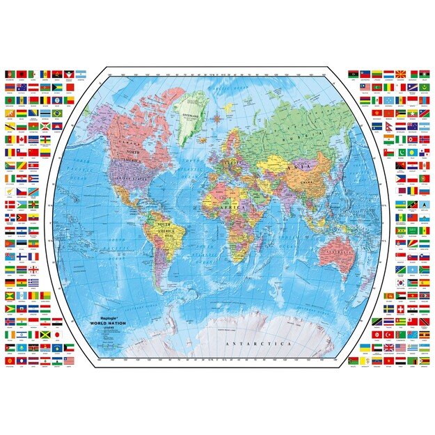 Ravensburger - Puzzle Political World Map 1000p (12000664)