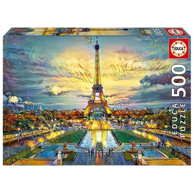 Educa - 500 pcs - Eiffel Tower puzzle (80-19621)