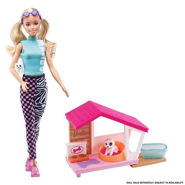 Barbie - Mini Dog House w/Pets Playset (GRG78)