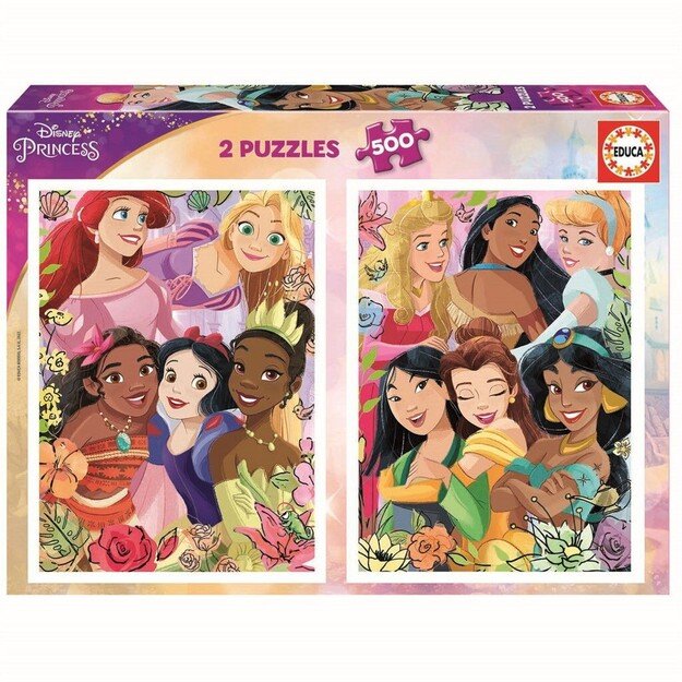 Educa - Puzzle - 2x500 Disney Princess (80-19253)