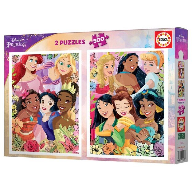 Educa - Puzzle - 2x500 Disney Princess (80-19253)