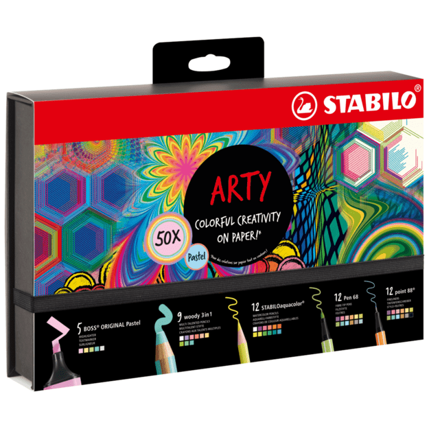 Stabilo - ARTY 50 stk Ass Pastel - (204097)