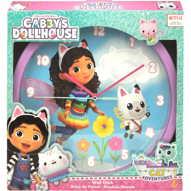 Kids Licensing - Wall Clock - Gabbys Dollhouse (033731201)