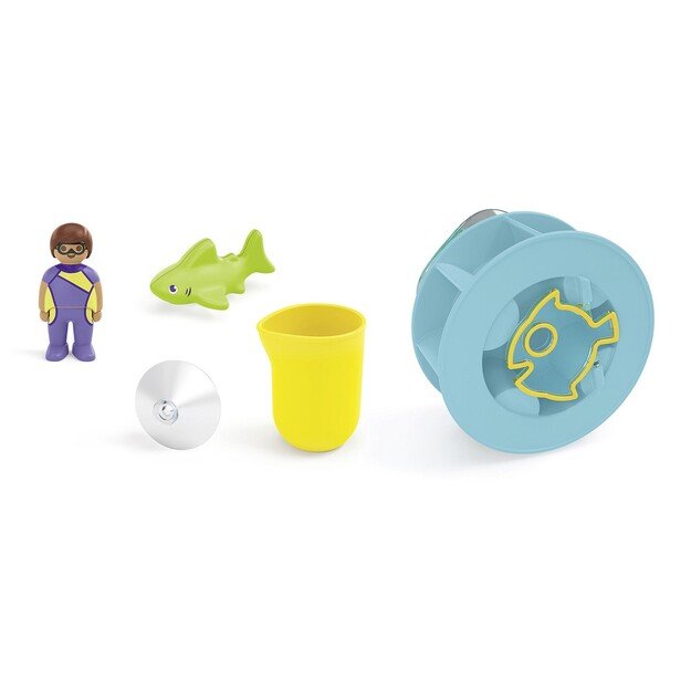 Playmobil - JUNIOR AQUA: Water Wheel with Baby Shark (71688)