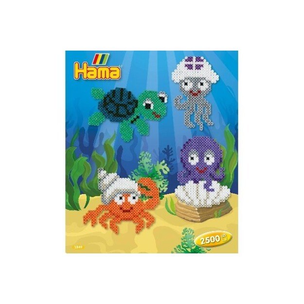 Hama - Midi Gift Box Sea Animals - (383249)