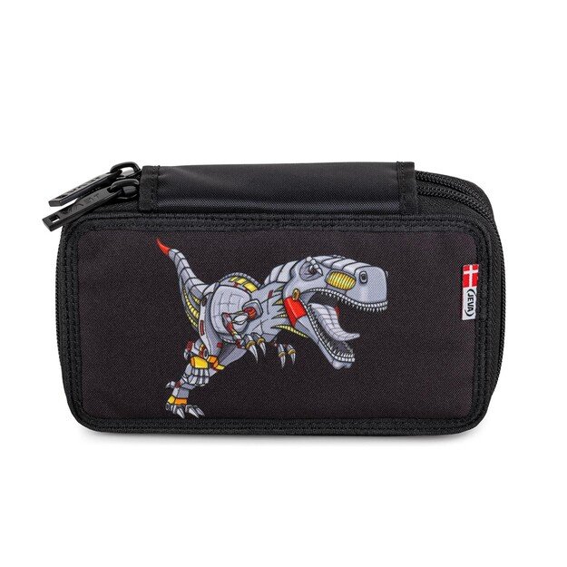 JEVA - Pencil Case TwoZip - Dinosaur Robot (8865-61)