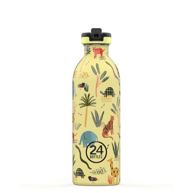 24 Bottles - Kids Collection - Urban Bottle 500 ml w. Sports Lid - Jungle Friends (24B917)