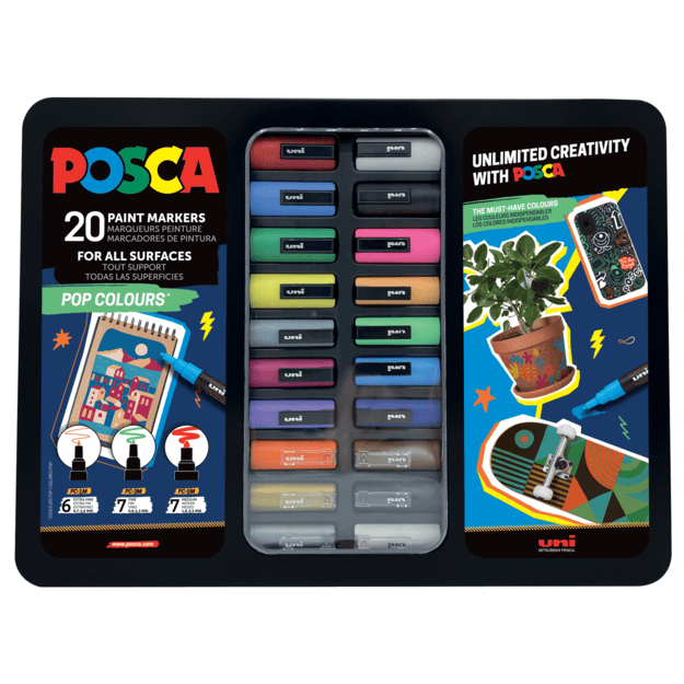 Posca - Metal Tin Pop Colours - (401535)