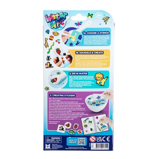 Water Art - Sticker Set with 12 Colours (33130111)