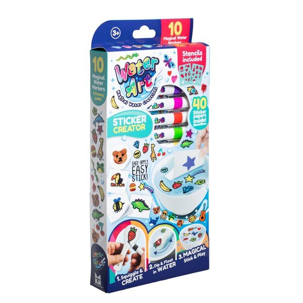 Water Art - Sticker Set with 12 Colours (33130111)