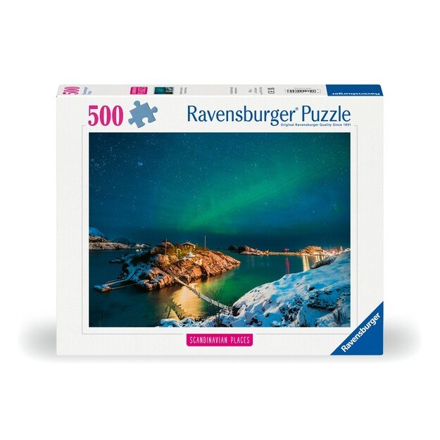 Ravensburger - Puzzle Northern Lights In Bergsfjord 500p (12000845)