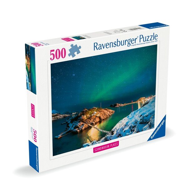 Ravensburger - Puzzle Northern Lights In Bergsfjord 500p (12000845)