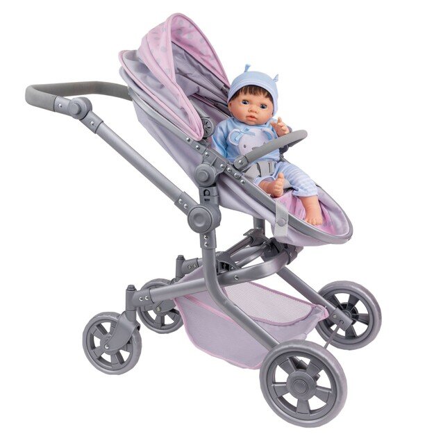 Tiny Treasures - Foldable Babydoll Pram (30572)