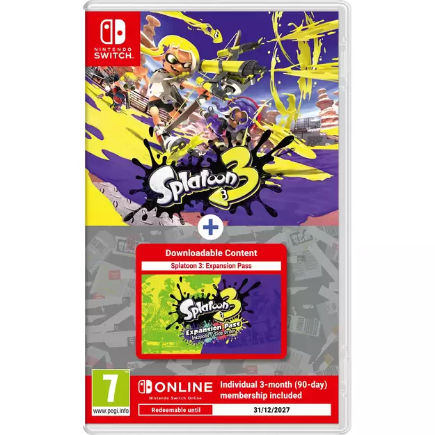 Splatoon 3 + Expand Pass + 3 Months NSO
      
        - Nintendo Switch