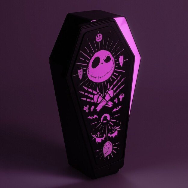 Nightmare Before Christmas Coffin 3D Light