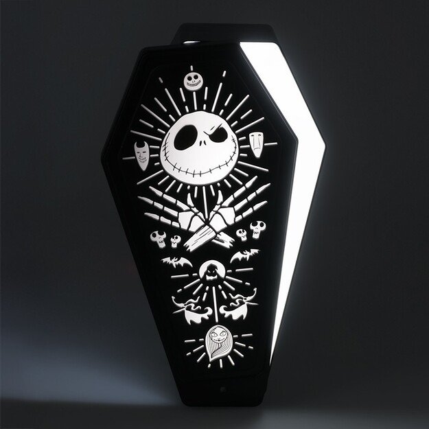 Nightmare Before Christmas Coffin 3D Light