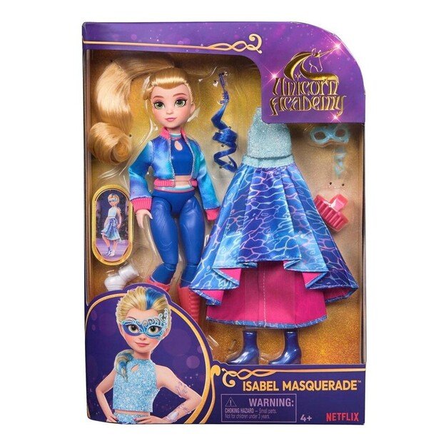 Unicorn Academy - Unicorn Academy Dlx Doll Isabel Masquerade 24 cm - (6071171)