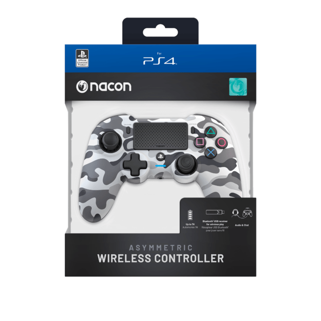 Nacon Wireless Dualshock 4 V2 Controller Asymmetric Camo Grey (PS4)