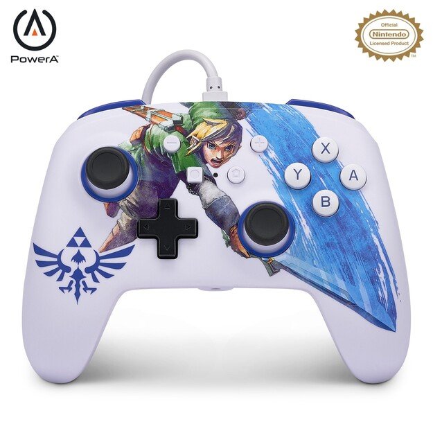 PowerA NSW ENH Wired Controller -  Master Sword Attack /Nintendo Switch