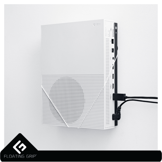 FLOATING GRIP® wall mount for Xbox One S, White