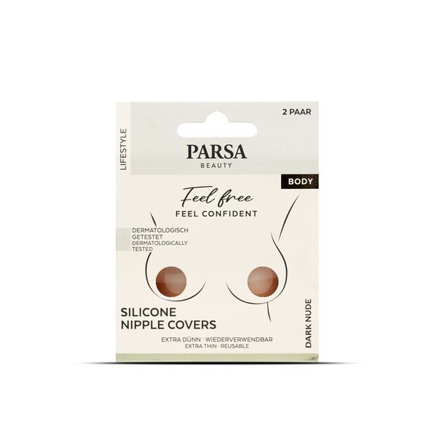 Parsa - Silicone Nipple Covers 2 psc - Dark Nude