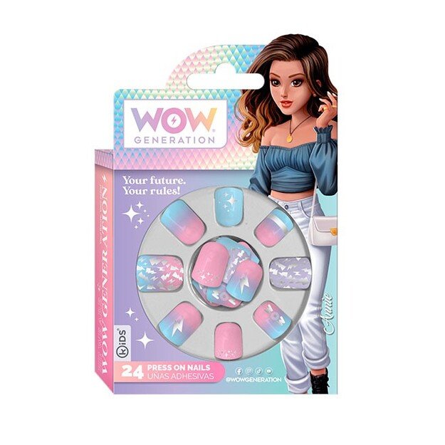 WOW Generation - Set Of 24 Adhesive Nails (WOW00019-314-CDU)