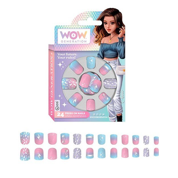 WOW Generation - Set Of 24 Adhesive Nails (WOW00019-314-CDU)