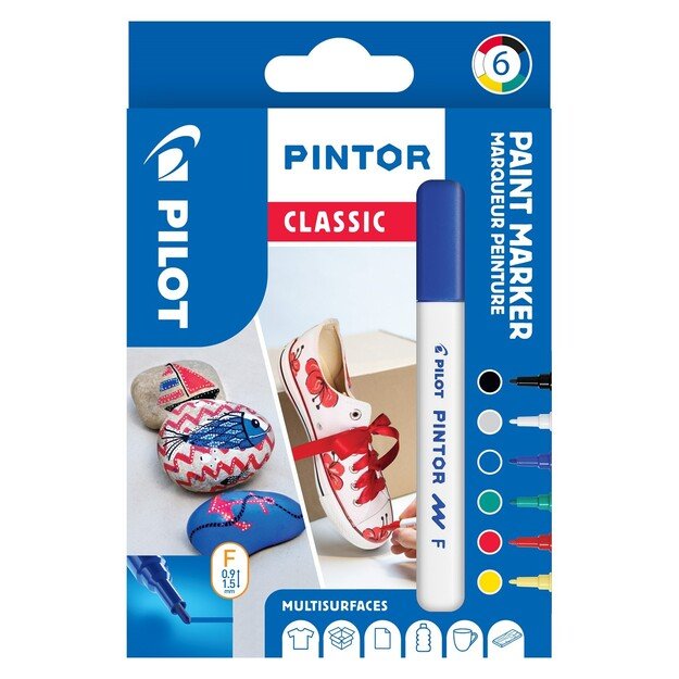 Pilot - Marker Pintor Fine Classic 1,0mm (6 colors)